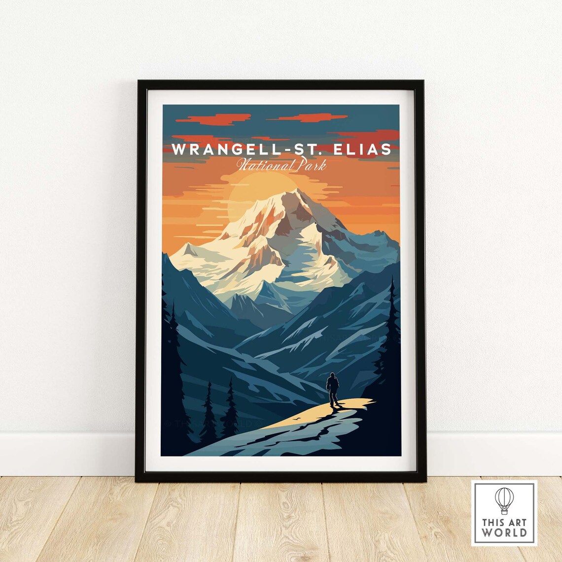 Wrangell St Elias National Park Travel Poster Print