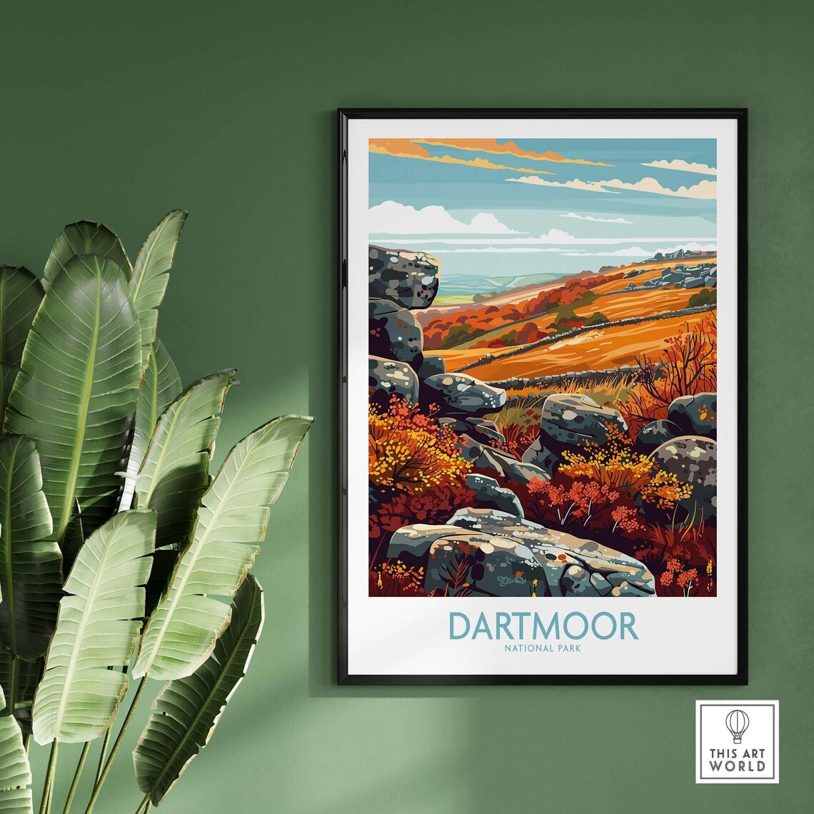 Dartmoor National Park - Vintage Travel Poster - Image 2