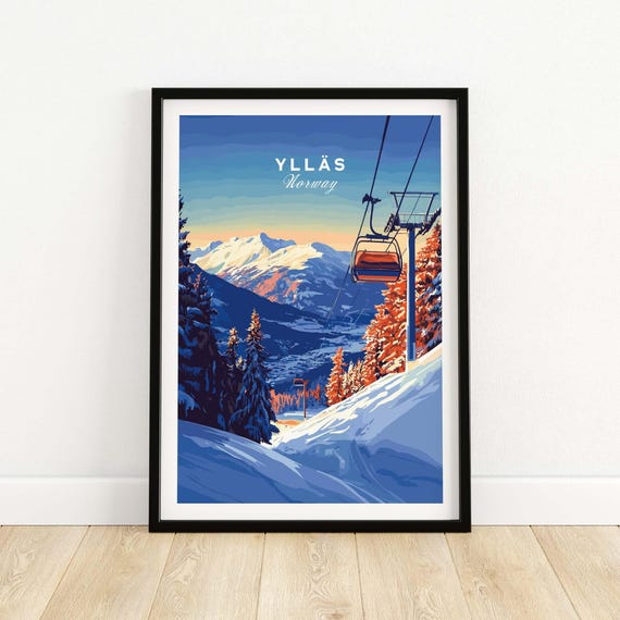 Ylls Ski Resort, Norway Winter Sports Art Print