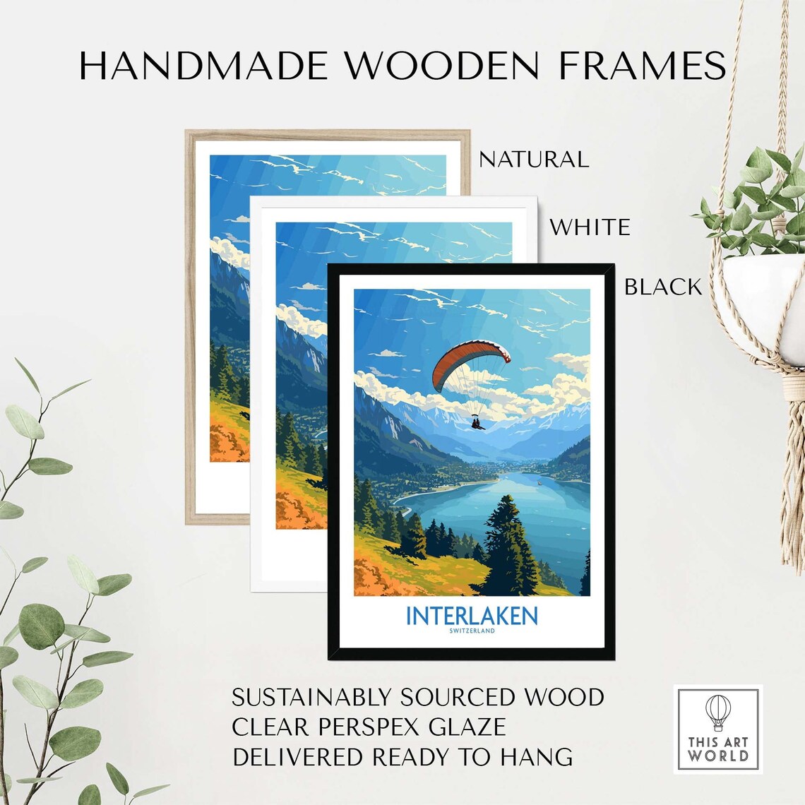 Interlaken Travel Poster, Europe Wall Art Print - Image 4
