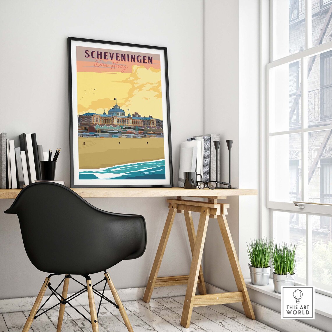 Scheveningen Poster, Den Haag Travel Poster - Image 4