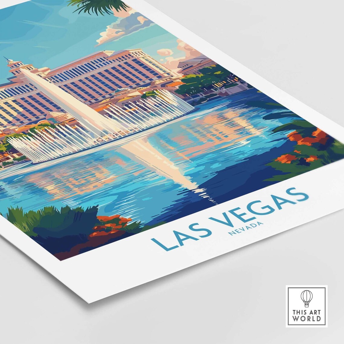 Las Vegas Travel Poster, Birthday or Anniversary Gift - Image 4