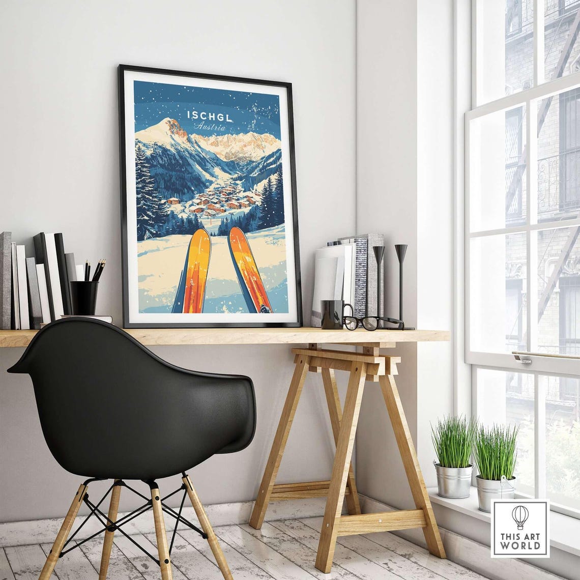 Ischgl Ski Resort, Winter Sports Travel Poster - Image 4
