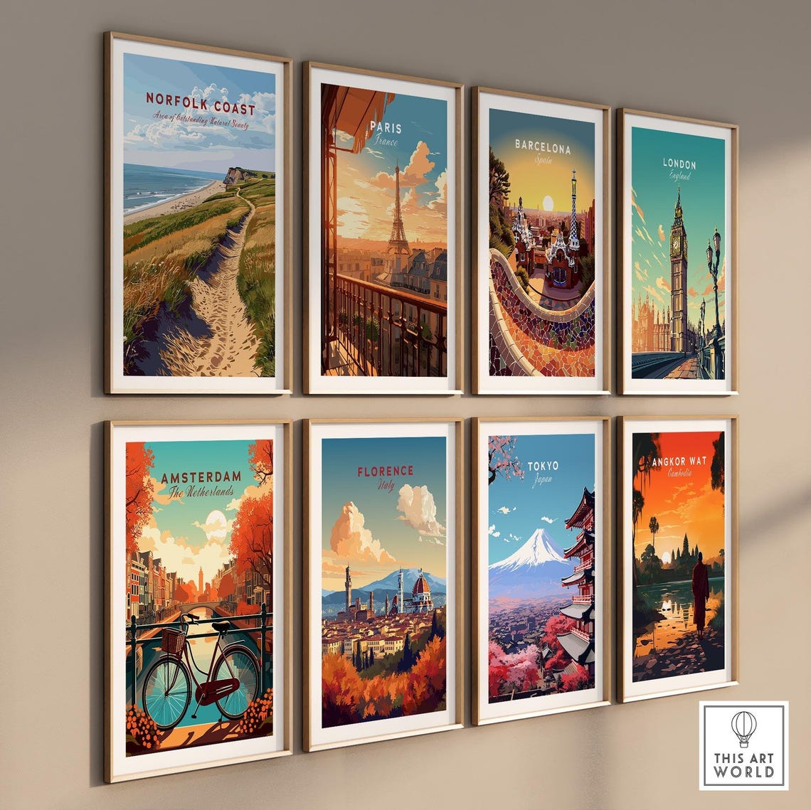 Norfolk Coast England Winding Dune Path Seaside Walk Art Poster - Image 3