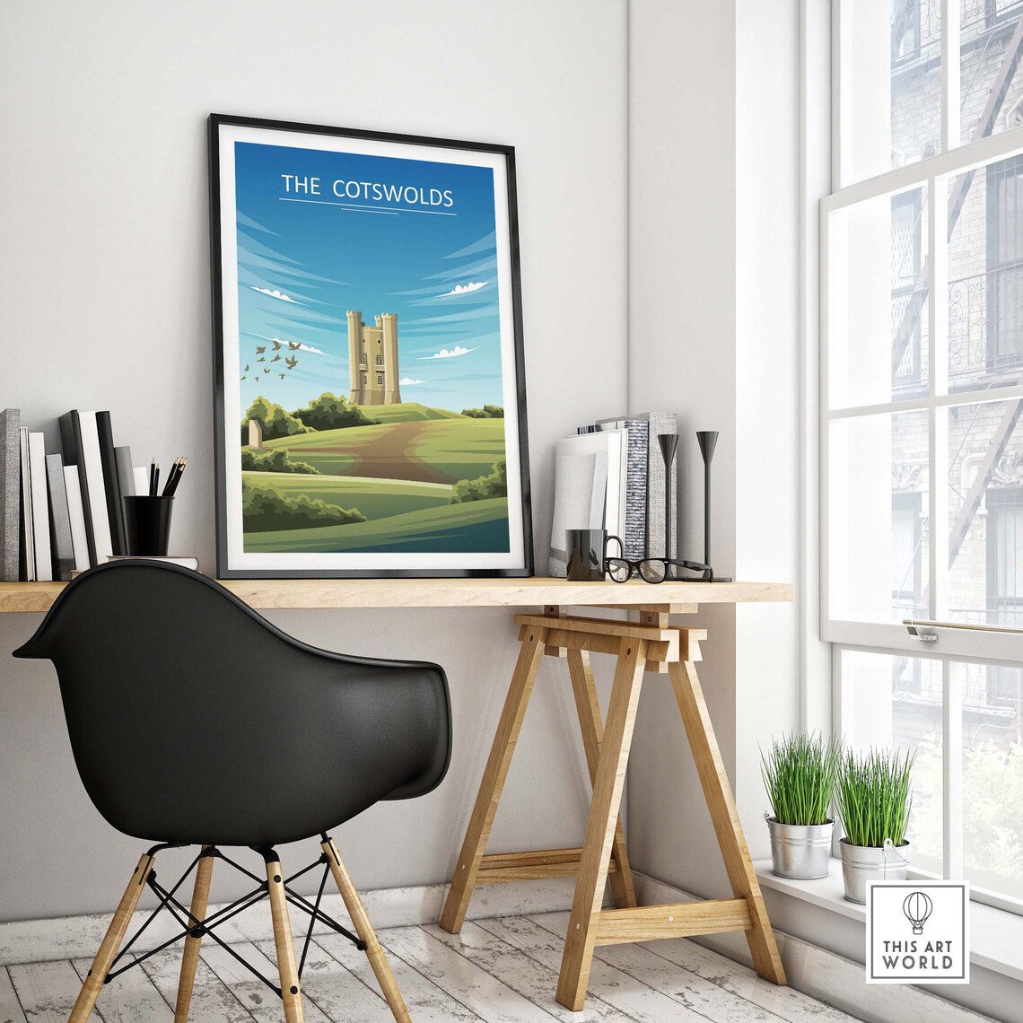 The Cotswolds Travel Poster, English Countryside - Image 4