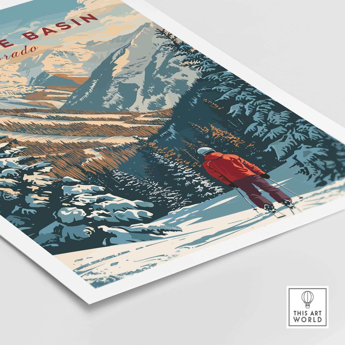Arapahoe Basin Colorado Ski Resort Poster Print - Image 5