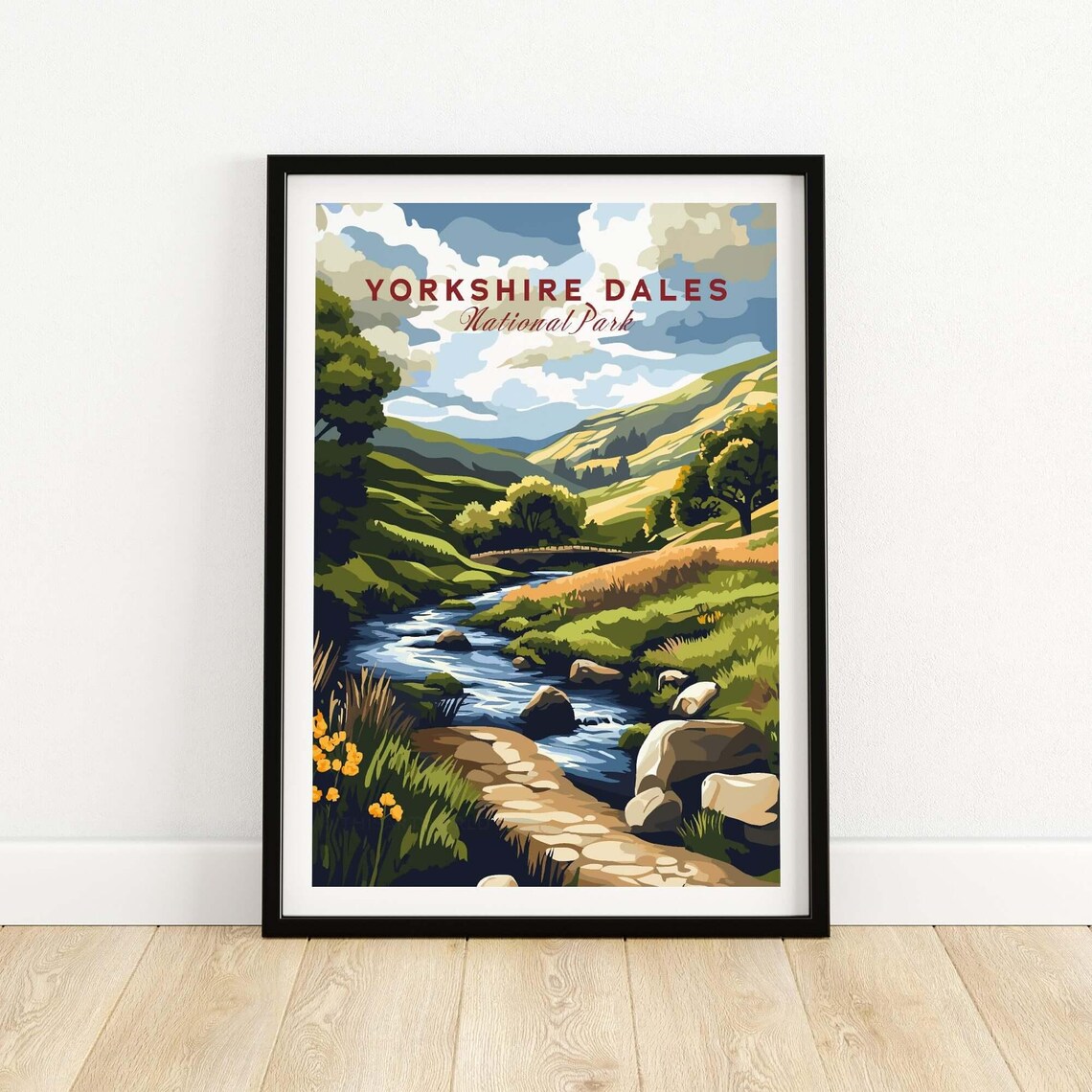 Yorkshire Dales National Park Travel Poster