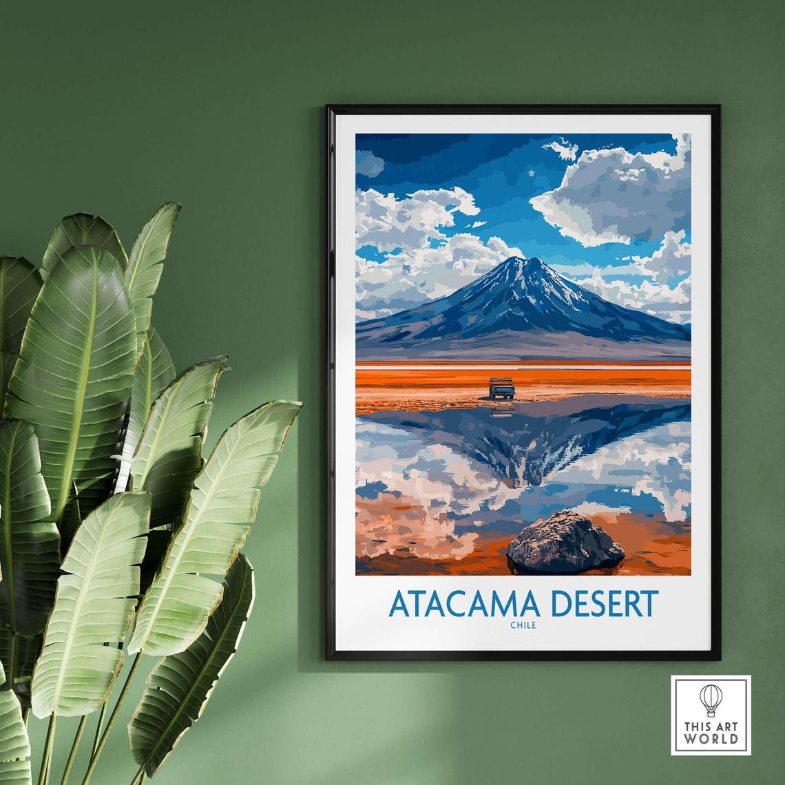 Atacama Desert Travel Poster, Chile Landscape - Image 2