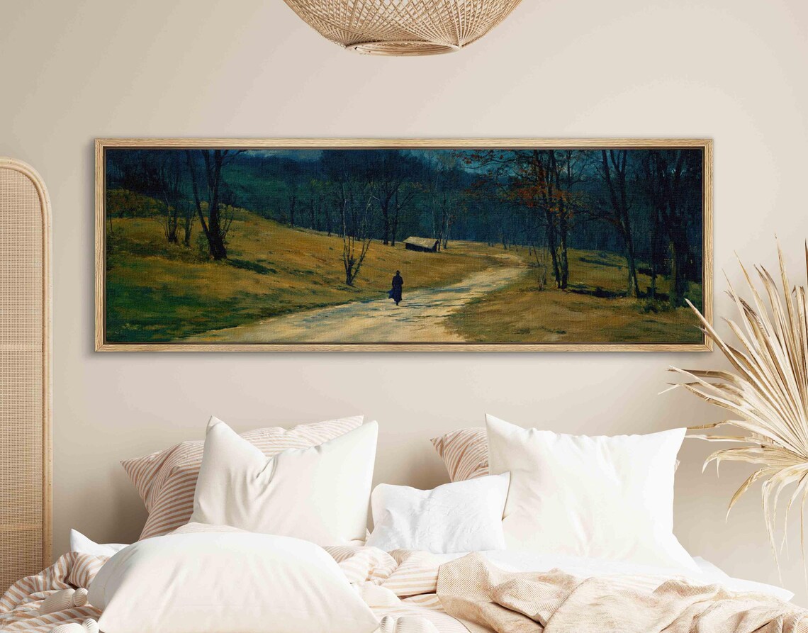 Moody Vintage Panoramic Landscape Poster Print - Image 2