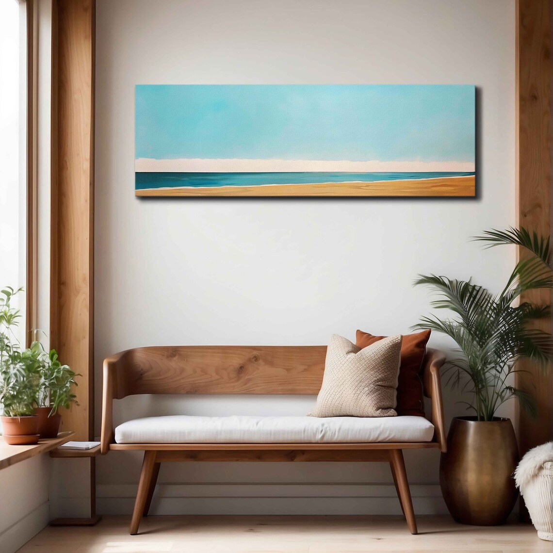 Minimalist Coastal Seascape Vintage Art Print - Image 4