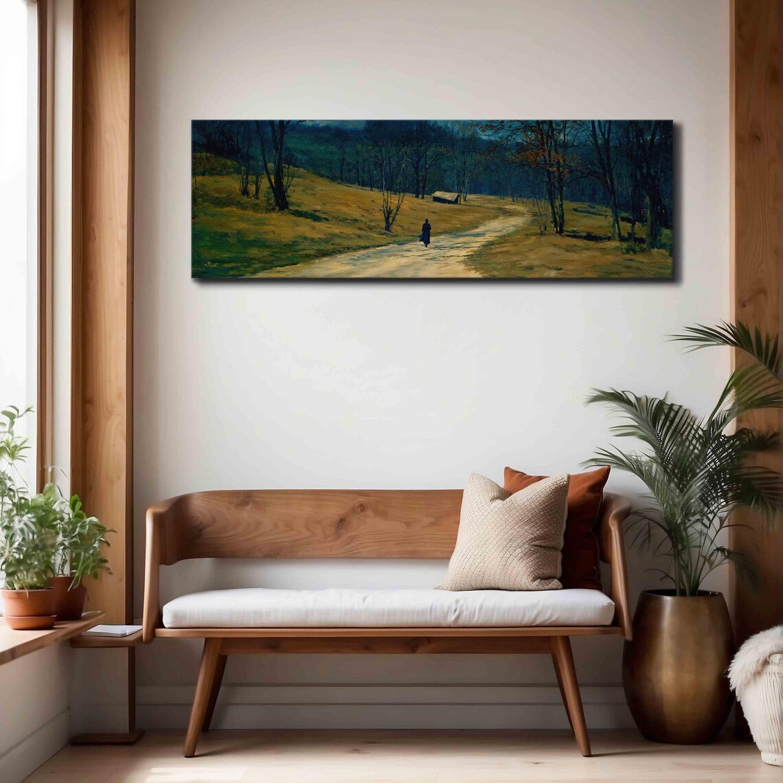 Moody Vintage Panoramic Landscape Poster Print - Image 4