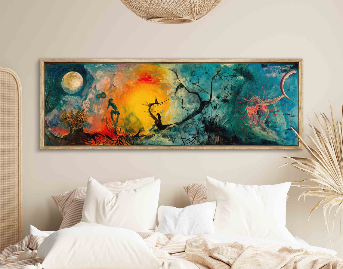 Surreal Gothic Landscape Art Print, Panoramic - Image 2
