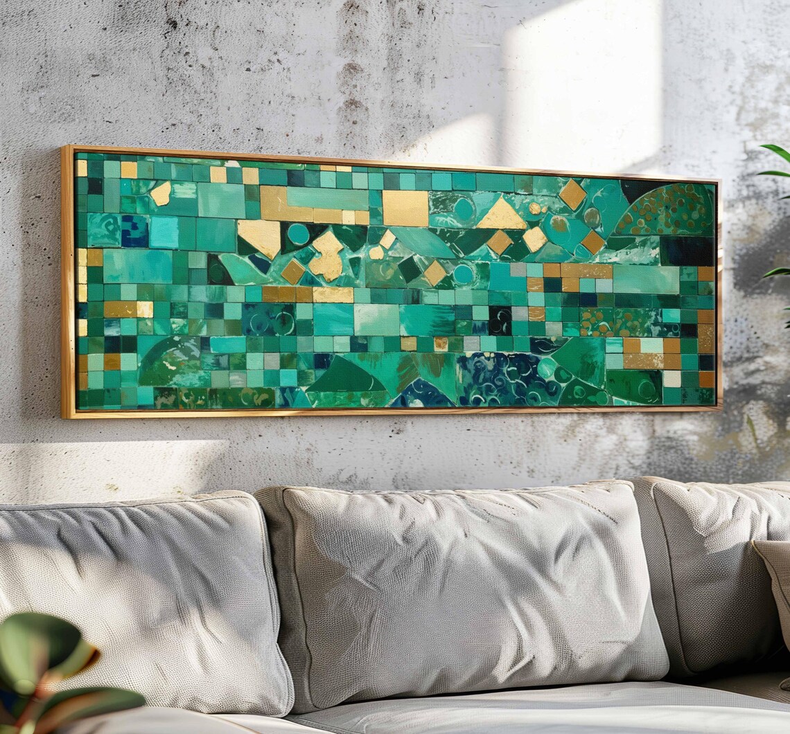 Mid-Century Cubist Modern Art Print, Boho Decor