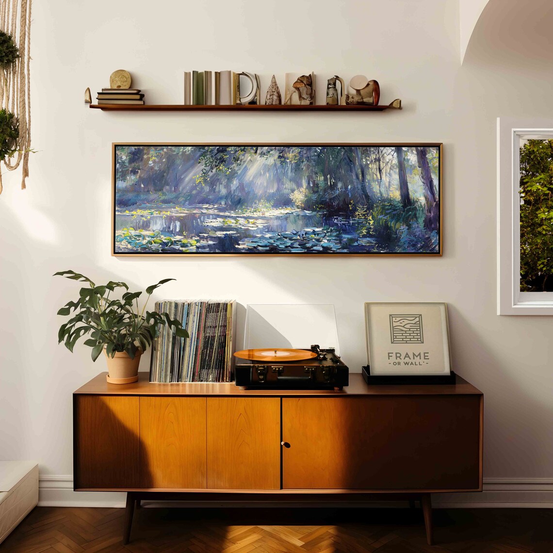 Vintage Nature Art Print, Panoramic Wall Decor - Image 2