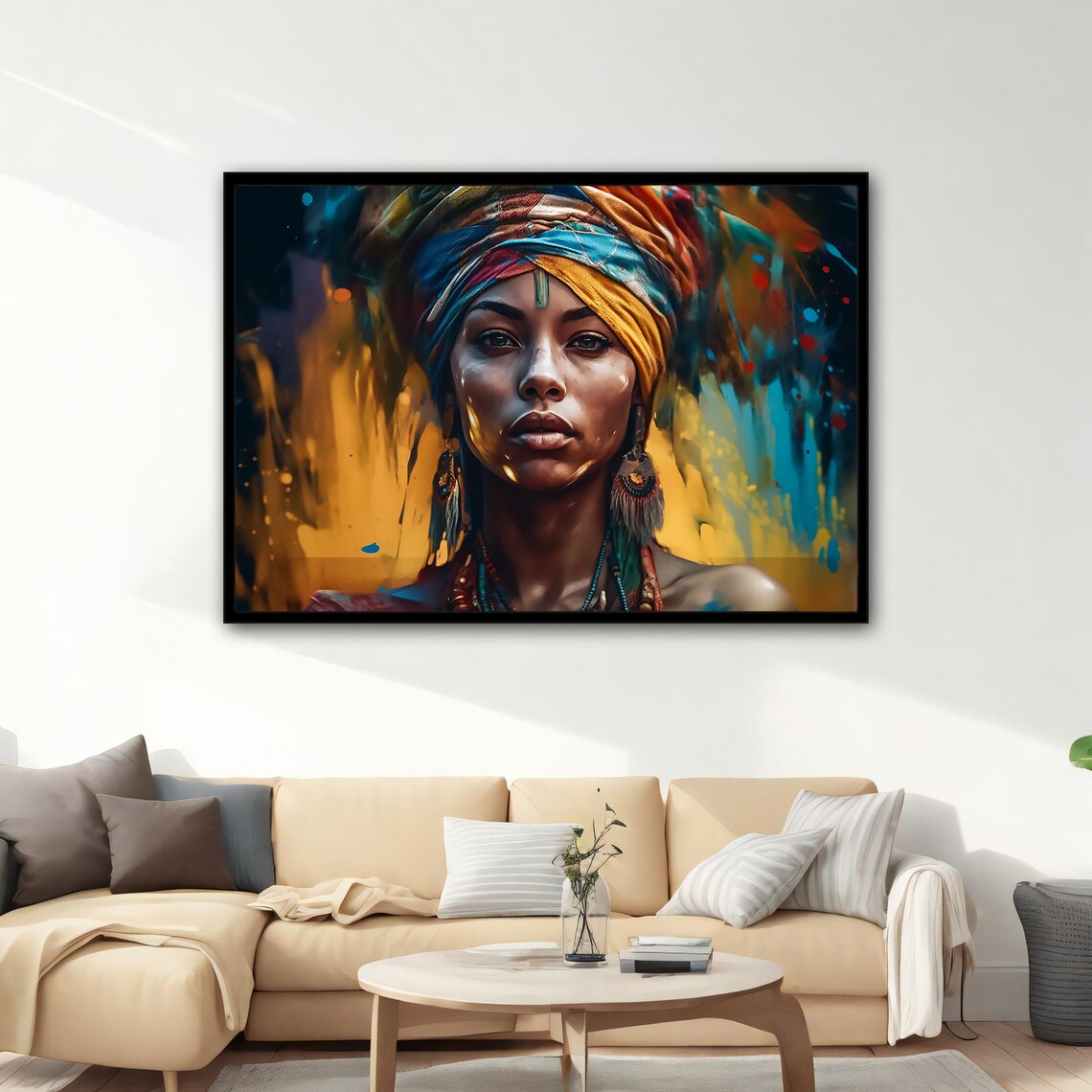 Ethnic Modern Wall Art Ethnic Wall Decor African Wall Art African Print Ethnic Ethnic Painting Print - Image 3