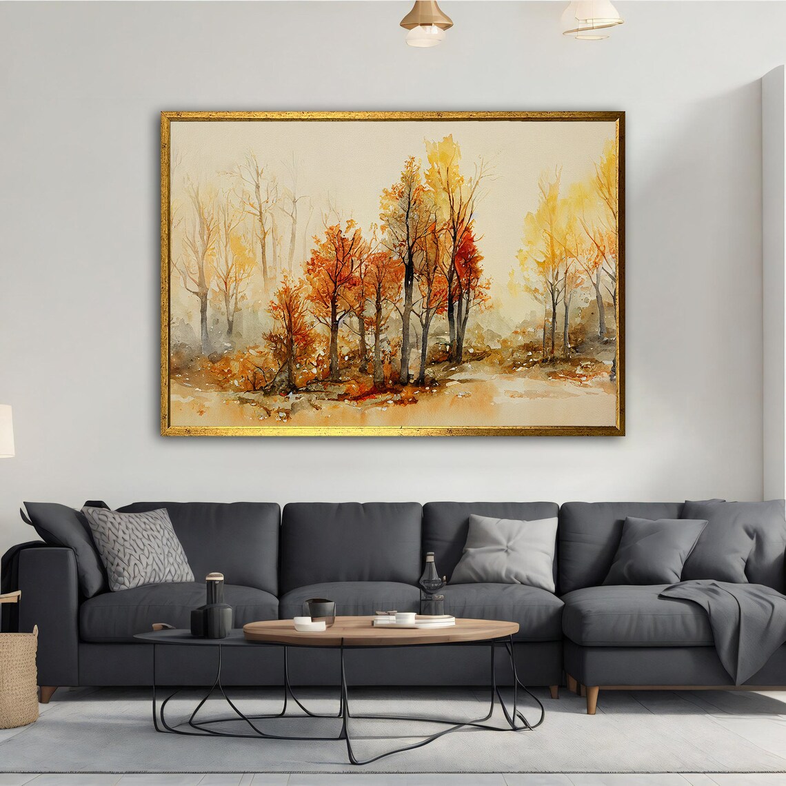 Abstract Tree Art Print, Modern Tree Painting - Image 2
