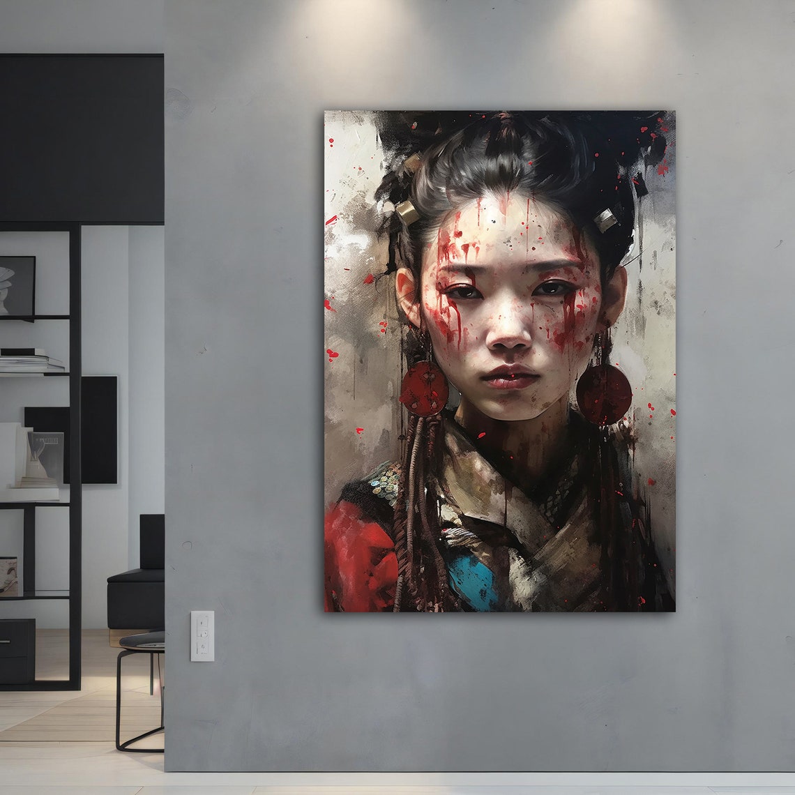 Asian Woman Modern Wall Art Asian Woman Asian Wall Art Asian Woman Ethnic Asian Woman Print - Image 5