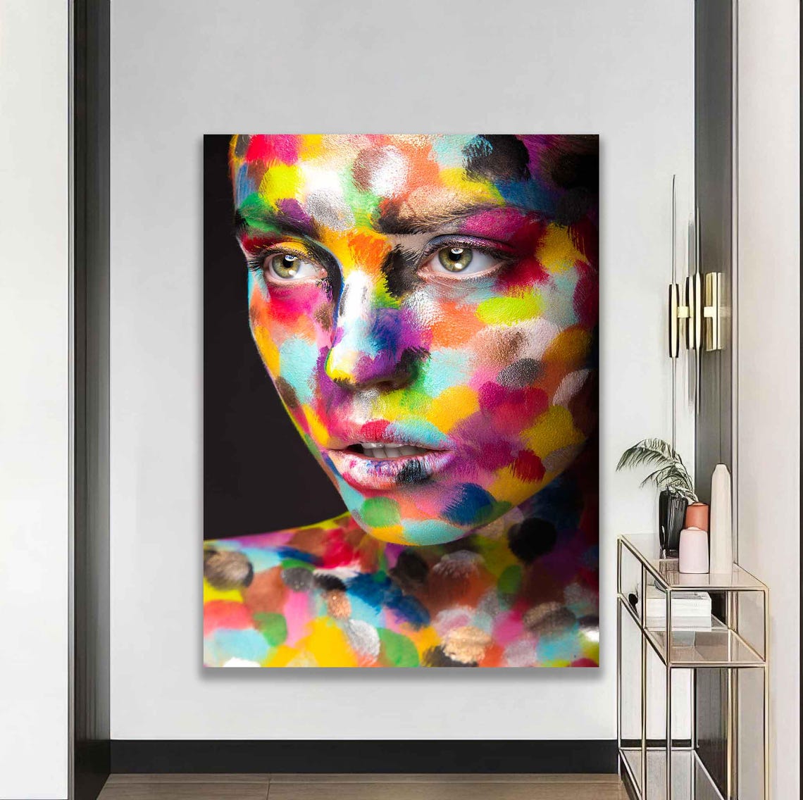 Colorful Modern Woman Wall Art Modern Woman Print Woman Woman Wall Decor Woman Wall Art Woman Painting