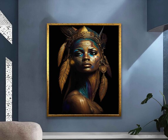 Ethnic Woman Print African Woman Modern Wall Art African Woman Wall Art African Ethnic Beautiful Woman