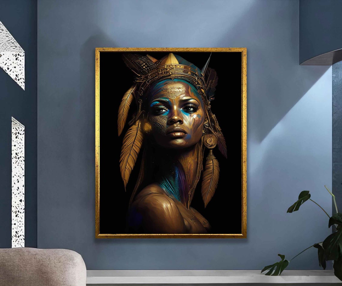 Ethnic Woman Print African Woman Modern Wall Art African Woman Wall Art African Ethnic Beautiful Woman