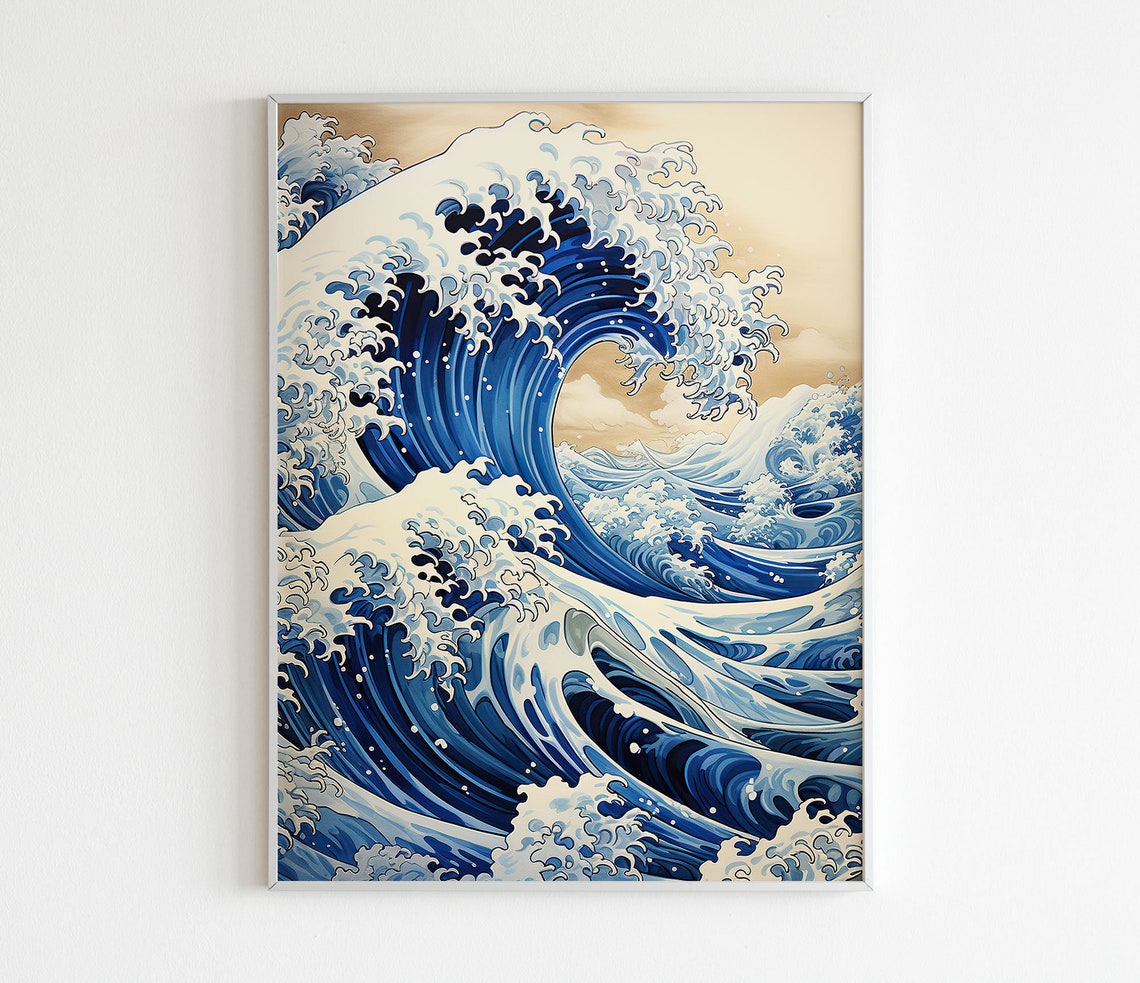 Katsushika Hokusai Great Wave off Kanagawa Japanese Ukiyo E Poster