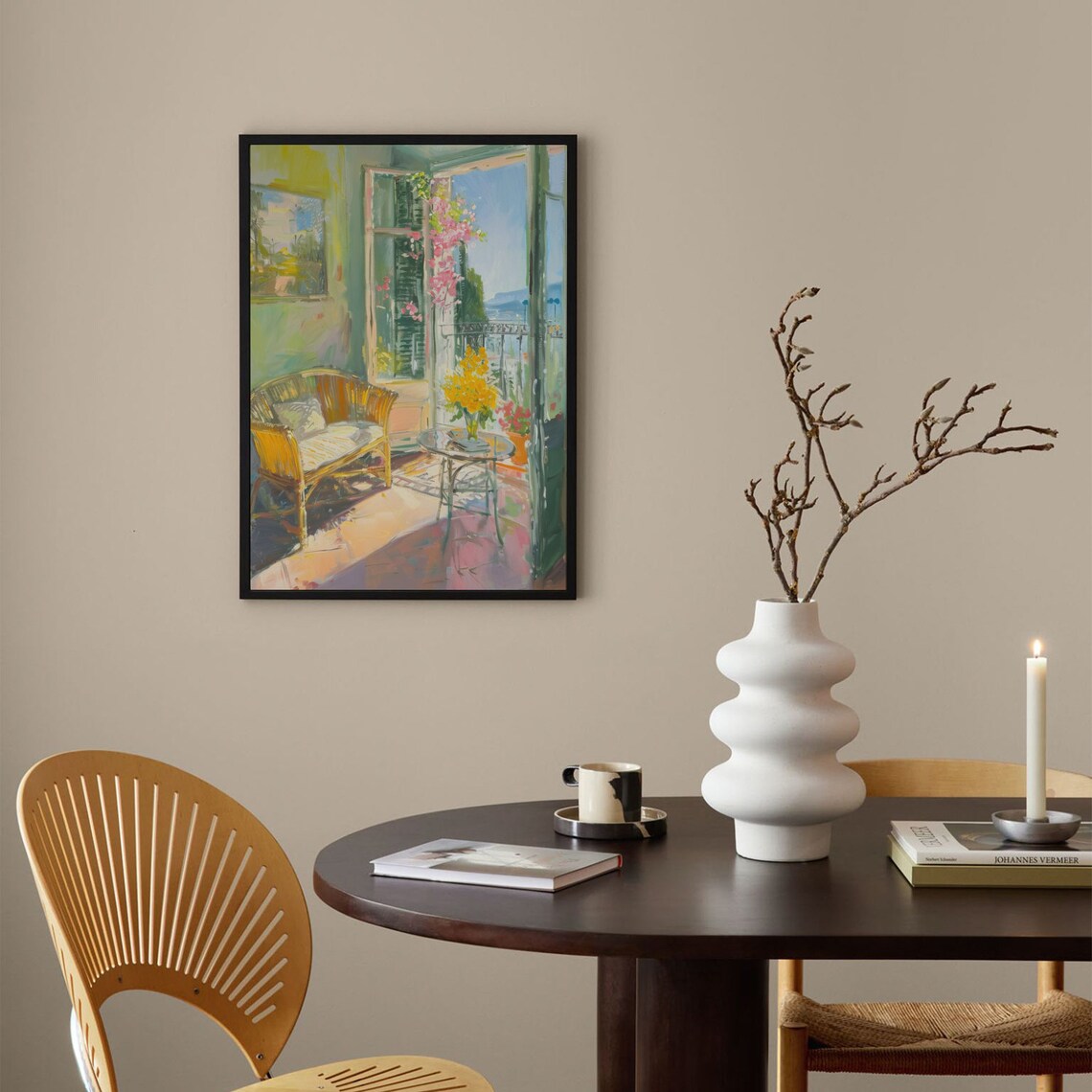 Open Window, Matisse-Inspired Mediterranean Sea Art Print - Image 2