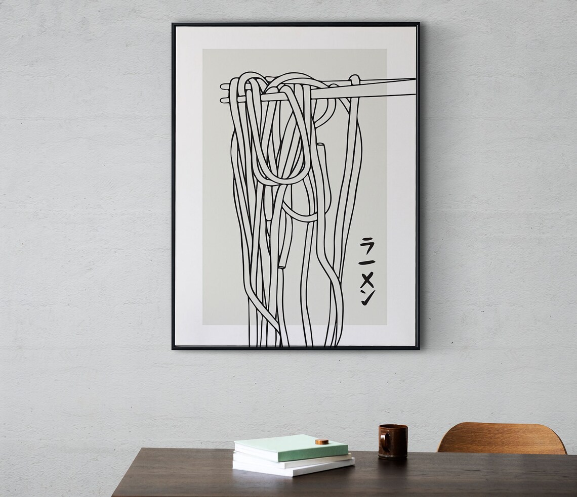 Ramen Noodles Illustration, Japanese Food Art Print - Image 2