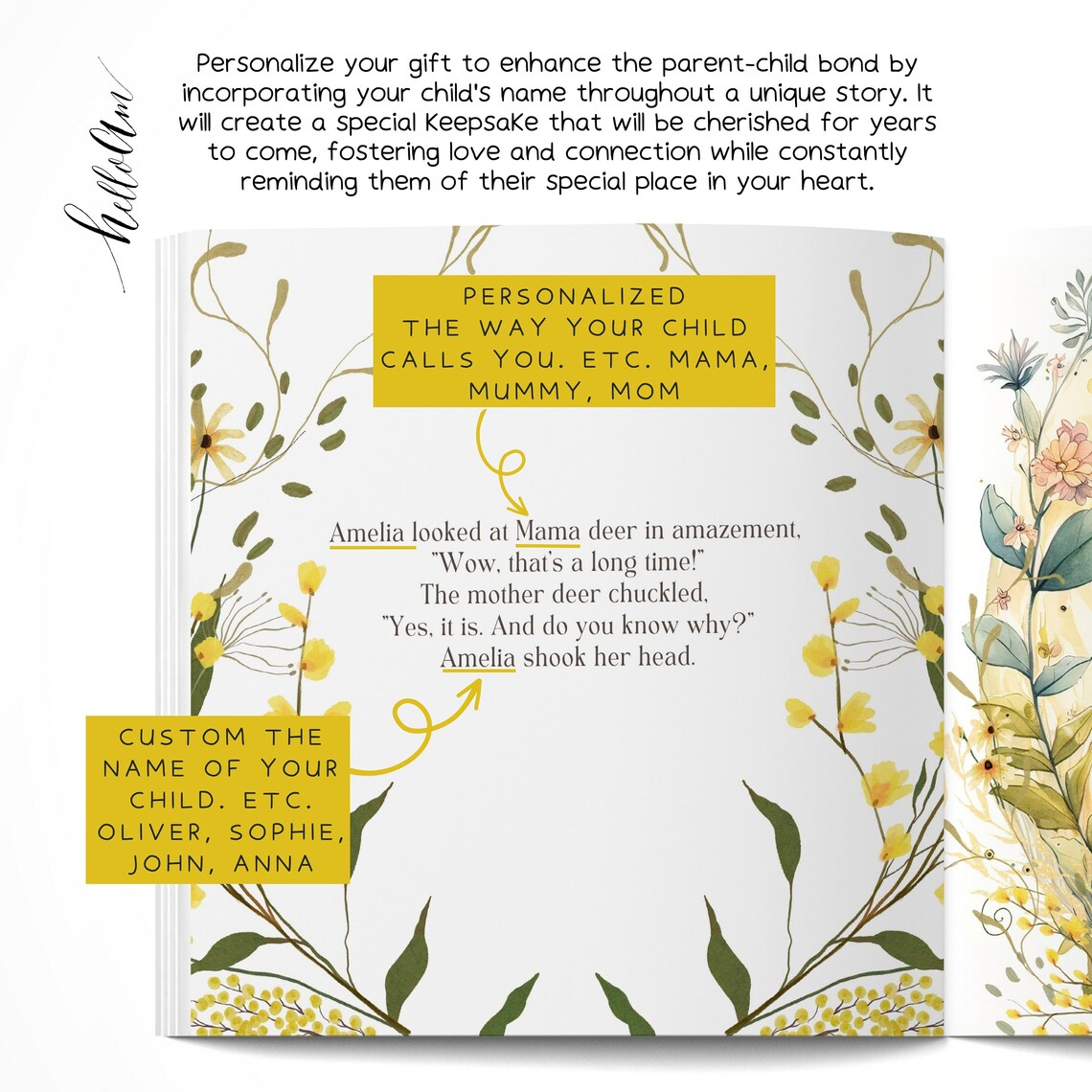 Personalized Book for Mom, Kids Gift Art Print - Image 3
