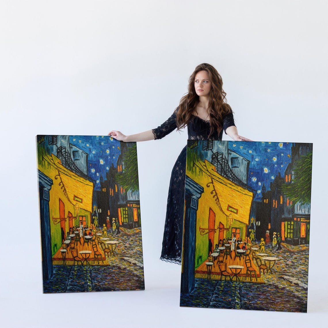 Van Gogh Cafe Terrace at Night in Arles 1888 Reproduction Poster - Image 5