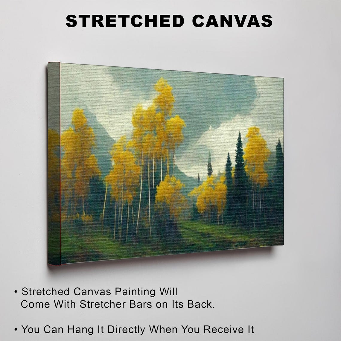 Forest Landscape On The Slope Nature Decor Landscape Wall Table Nature Wall Decor Nature Wall Decor - Image 3