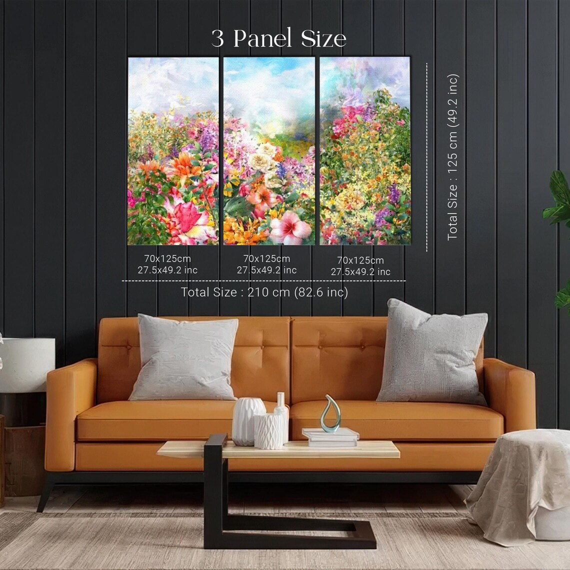 Vibrant Wildflower Meadow in a Soft Dreamy Watercolor Style Poster - Image 2