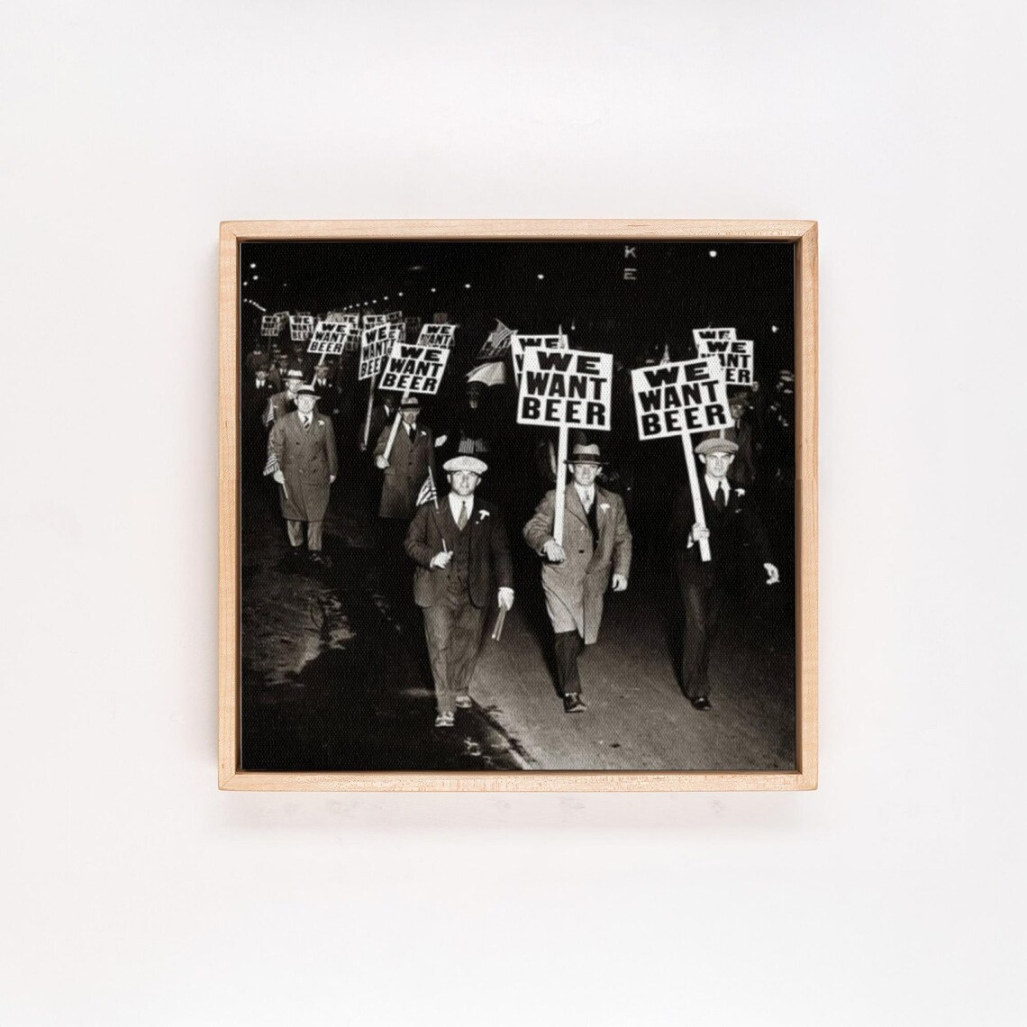 We Want Beer 1931 Prohibition Protest March Historic Photo Poster - Image 4