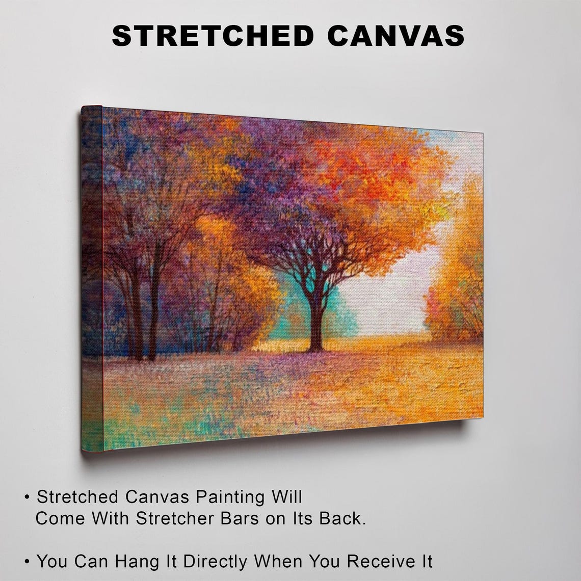 Golden Autumn Forest Path With Fiery Orange And Red Trees Poster - Image 3