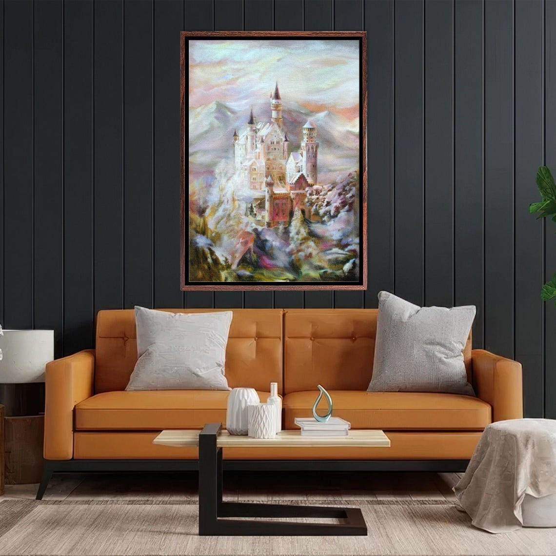 Castle Between Mountains Print Large Wall Art Modern Wall Decor Regional Wall Decor Gift For Home Decor - Image 2