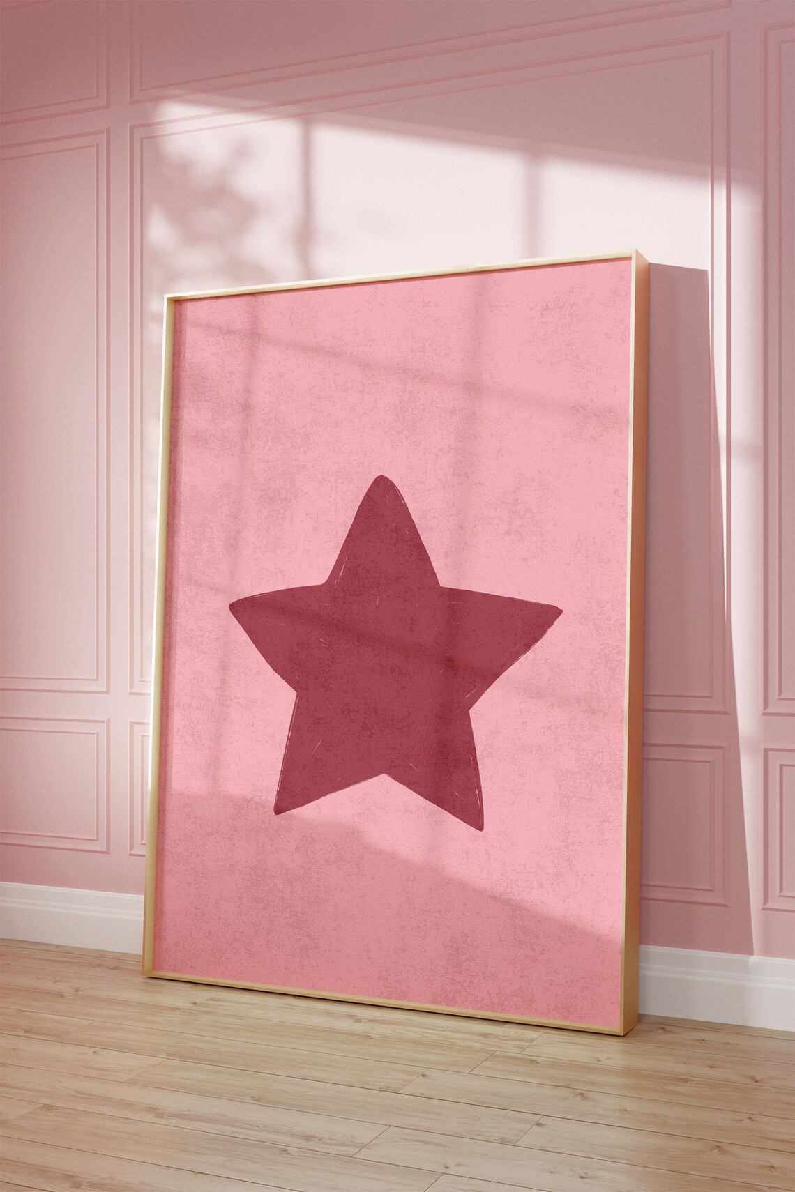Hand Drawn Star Aesthetic Wall Art Print - Image 2
