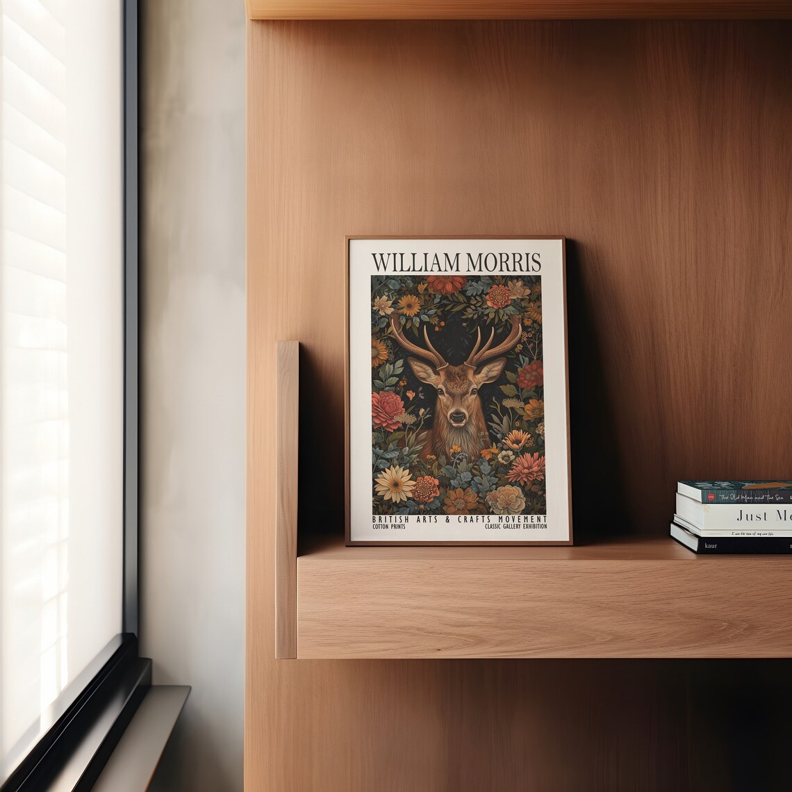 William Morris Floral Stag Woodland Garden Exhibition Art Poster - Image 3