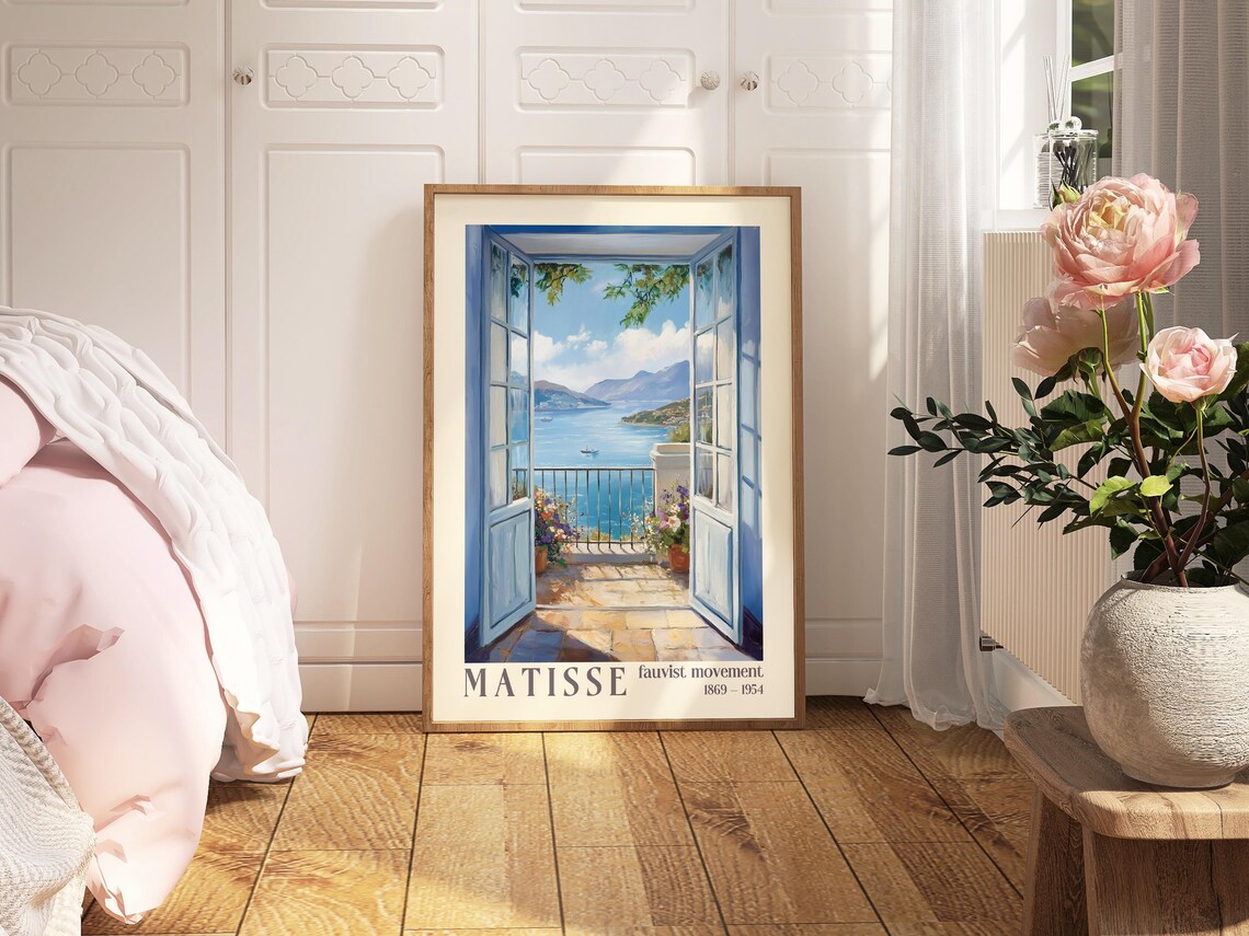 Open Window Mediterranean Fauvism Wall Art Print - Image 3