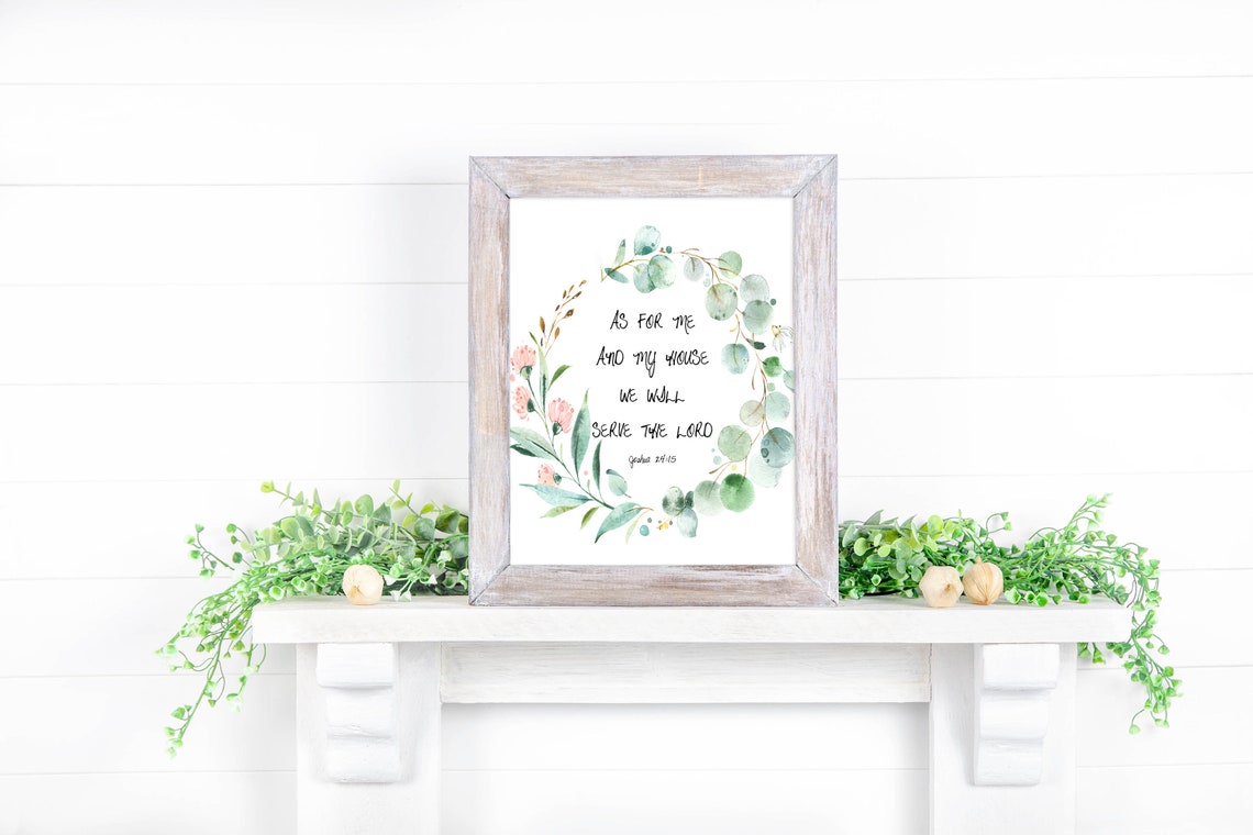 As For Me And My House We Will Serve The Lord Scripture Poster - Image 3