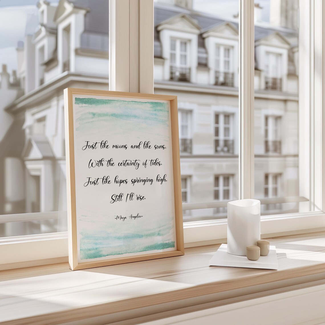 Still I Rise by Maya Angelou Quote Art Print - Image 3