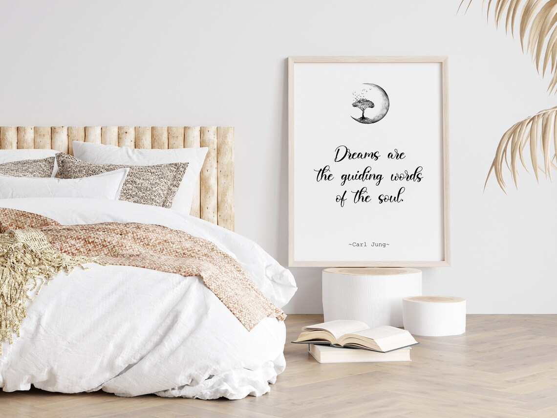 Carl Jung Dreams Are The Guiding Words Of The Soul Quote Poster - Image 2