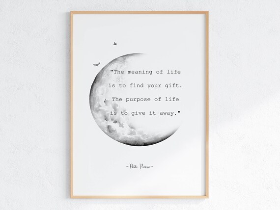 Pablo Picasso Quote Art Print, Gift For Teacher