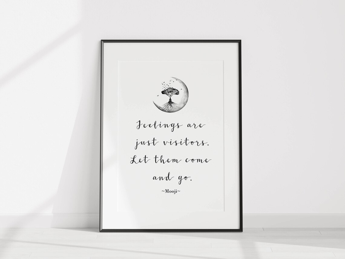 Mindfulness Quote Zen Poster, Spiritual Art Print - Image 3