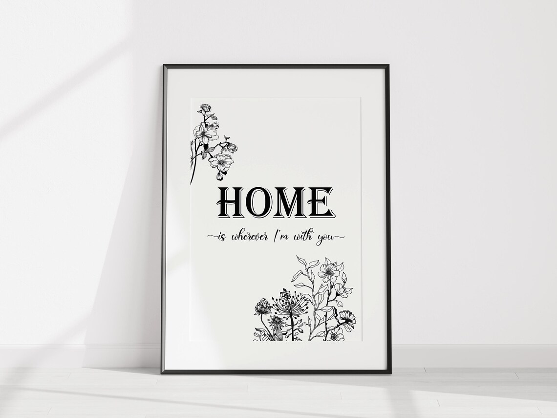 Home Is Wherever I'm With You Art Print, Farmhouse - Image 3