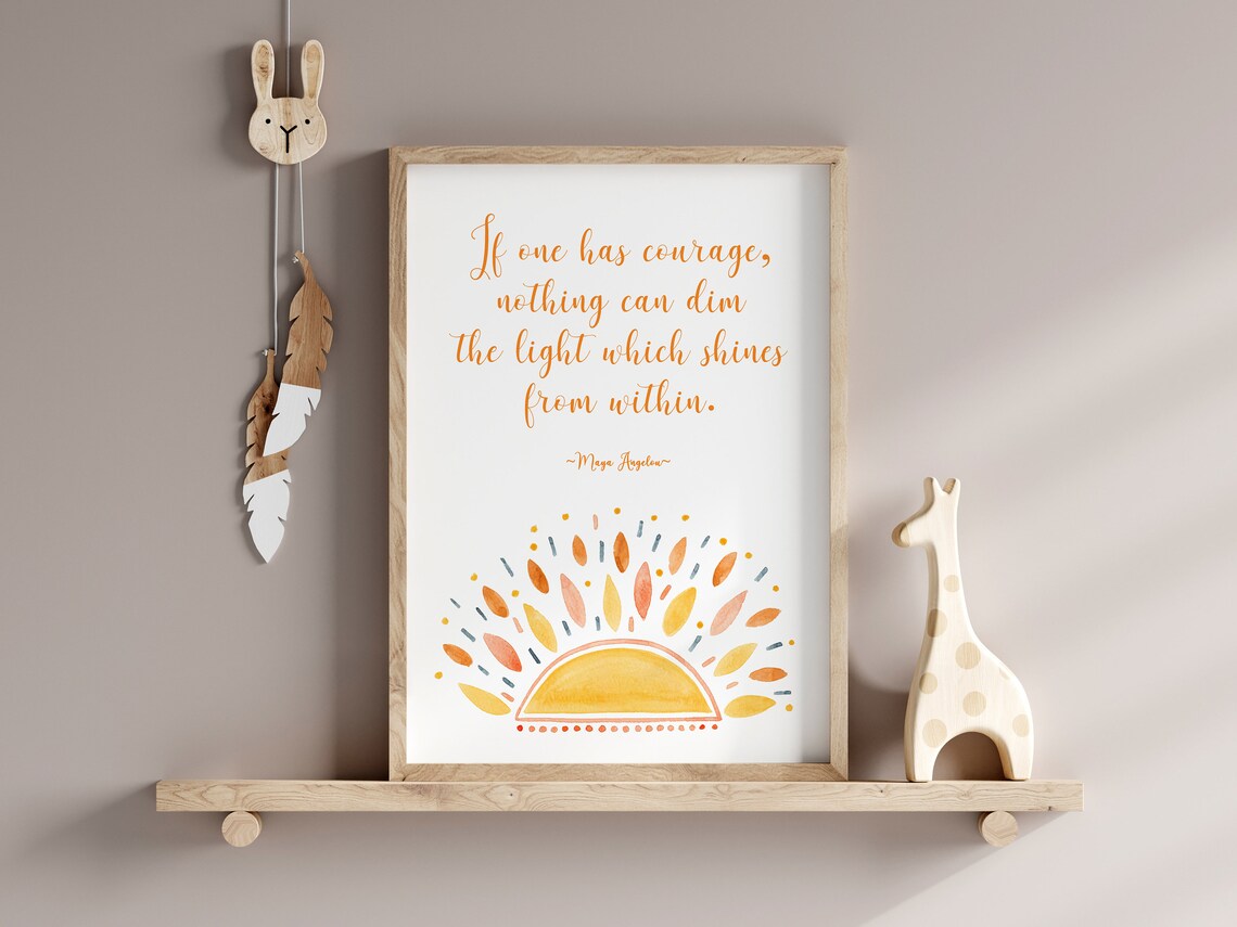 Maya Angelou Quote Art Print for Nursery Kids - Image 2