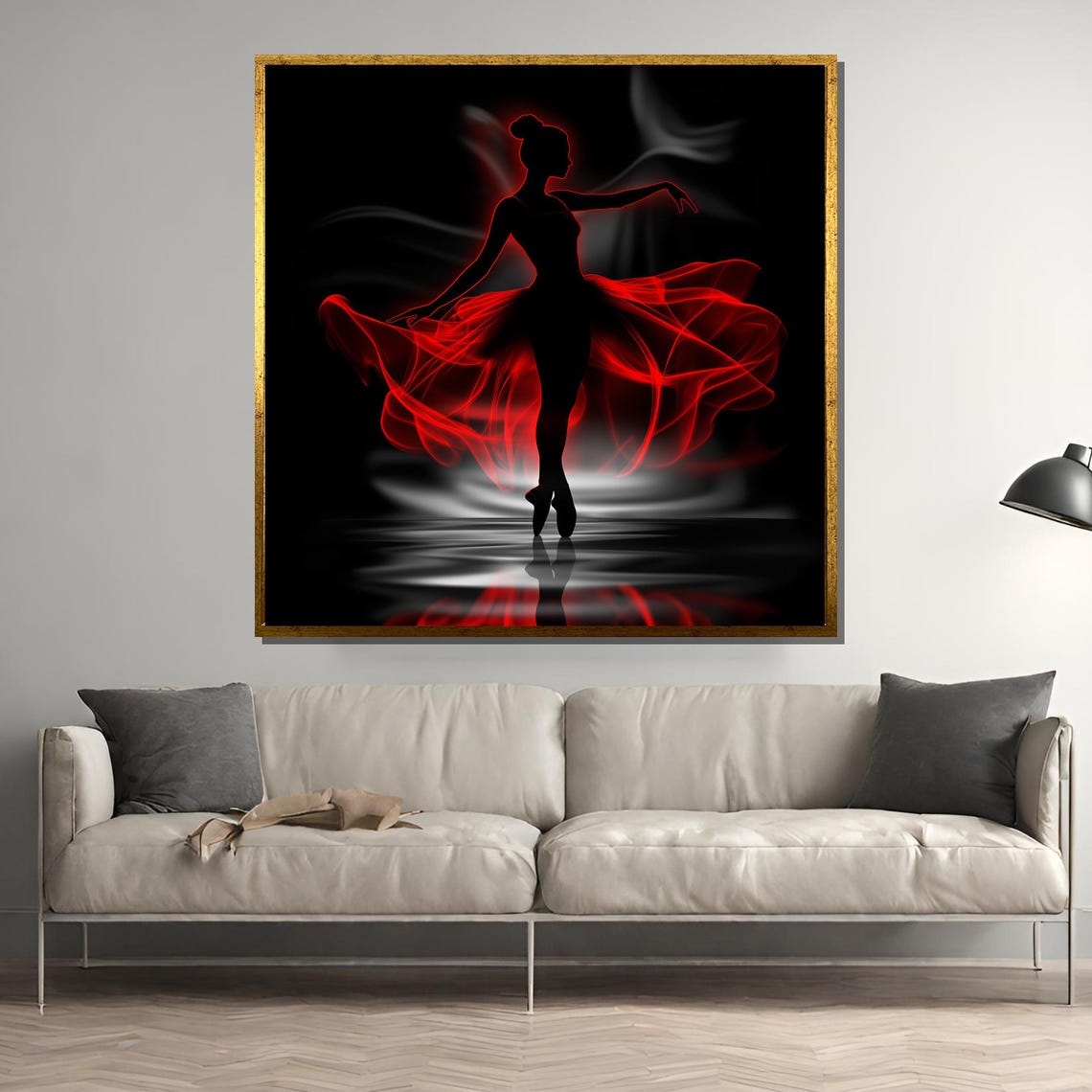 Elegant Ballerina, Modern Ballet Silhouette Poster