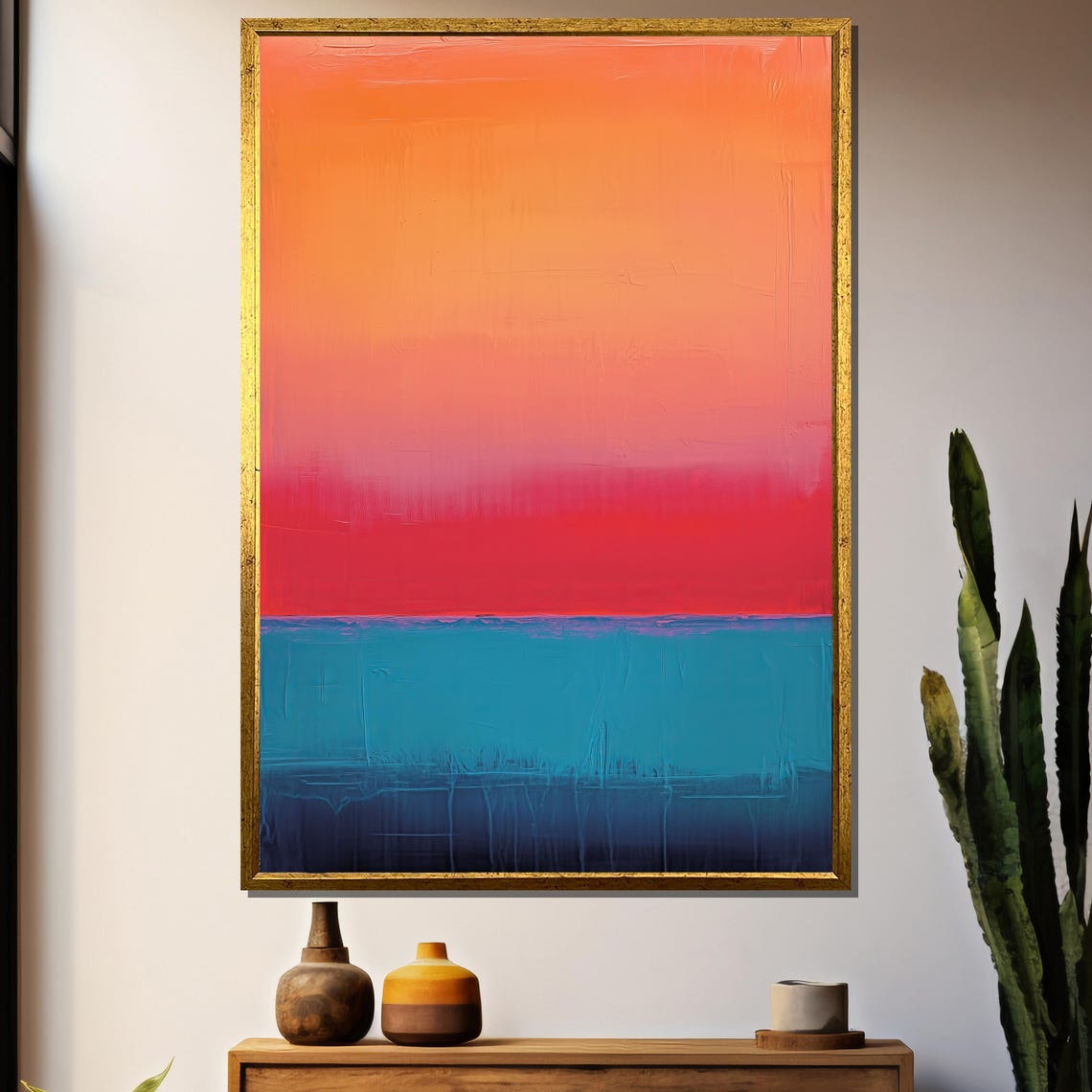 Mark Rothko Painting, Abstract Modern Emotional Gift