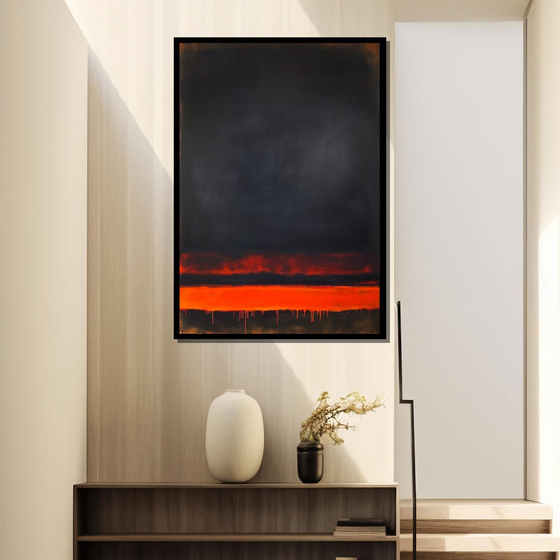 Mark Rothko Painting, Deep Abstract Wall Art - Image 2