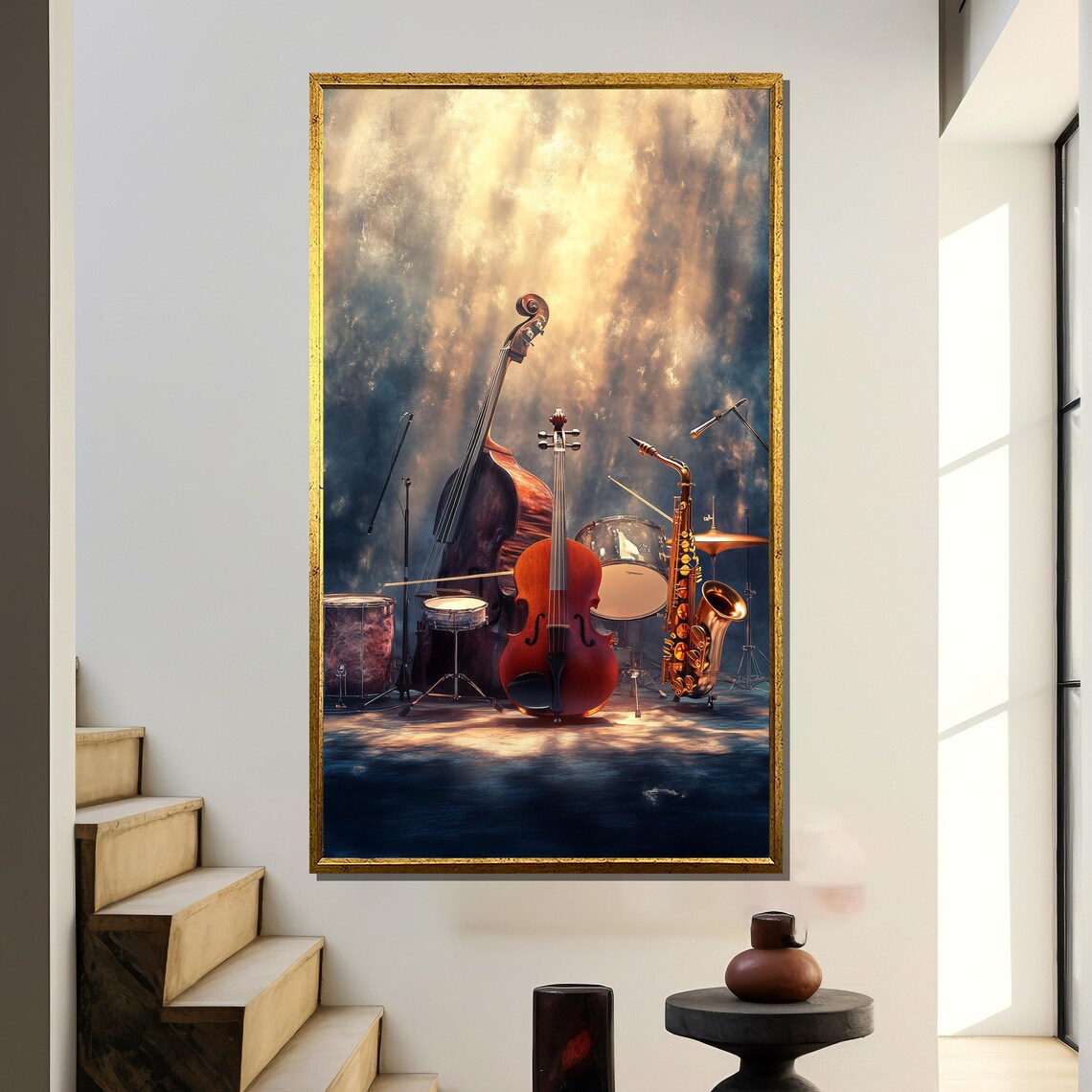 Jazz Instruments - Music Decor Wall Art Print