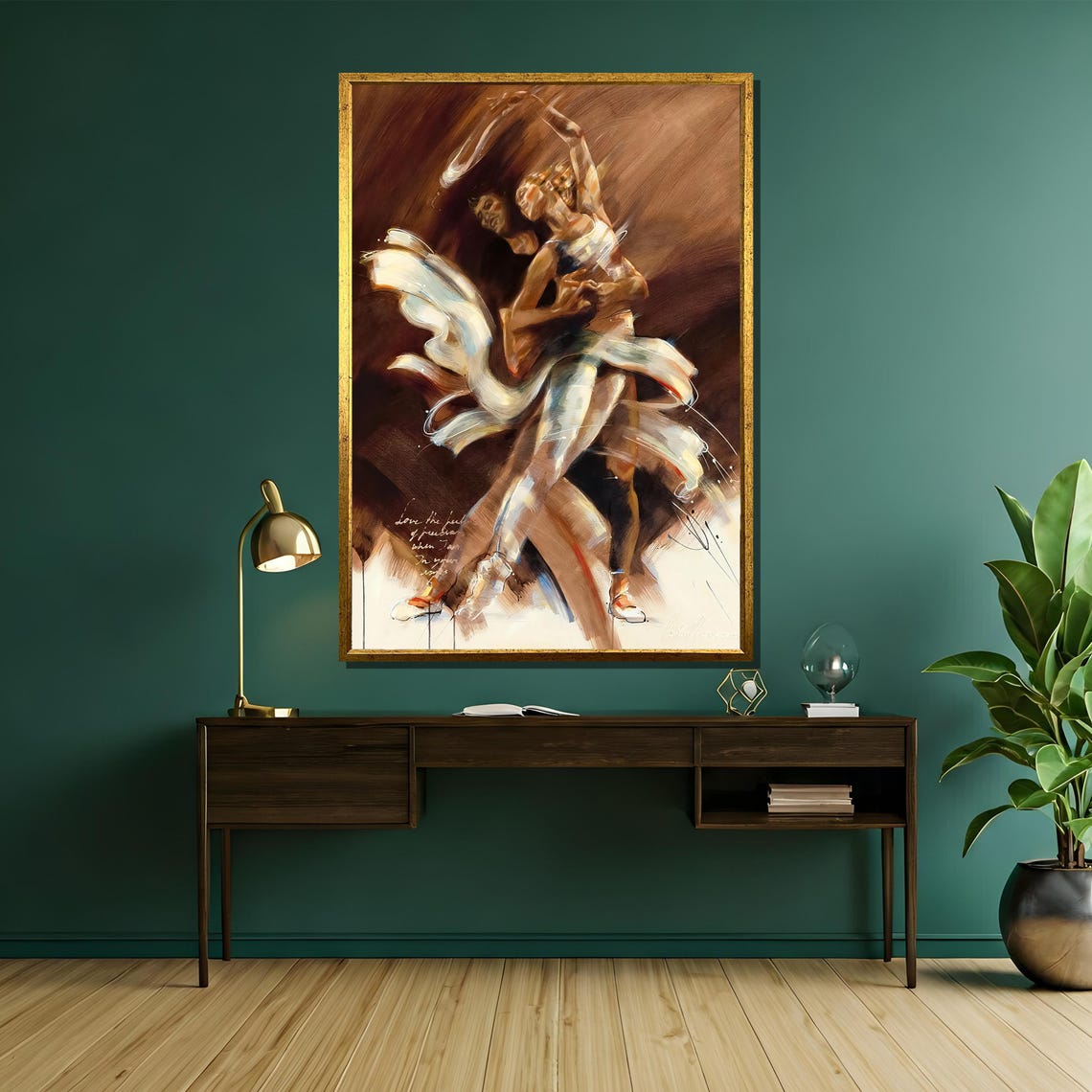 Dynamic Ballet Dance Painting Graceful Movement And Abstract Art Gift For Dance Enthusiasts And Modern Wall Decor - Image 5