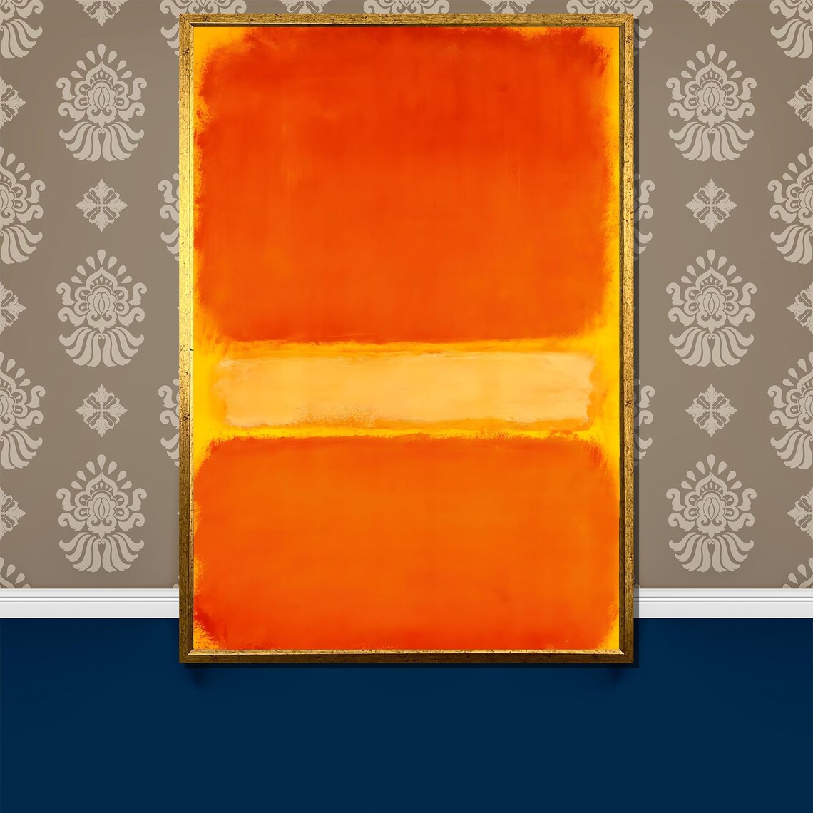 Rothko Style Orange And Peach Warm Color Field Abstract Poster